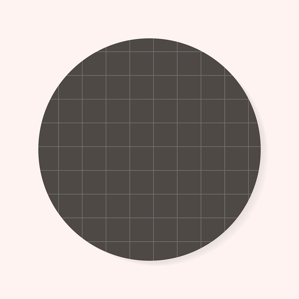 Blank brown grid memo pad vector graphic