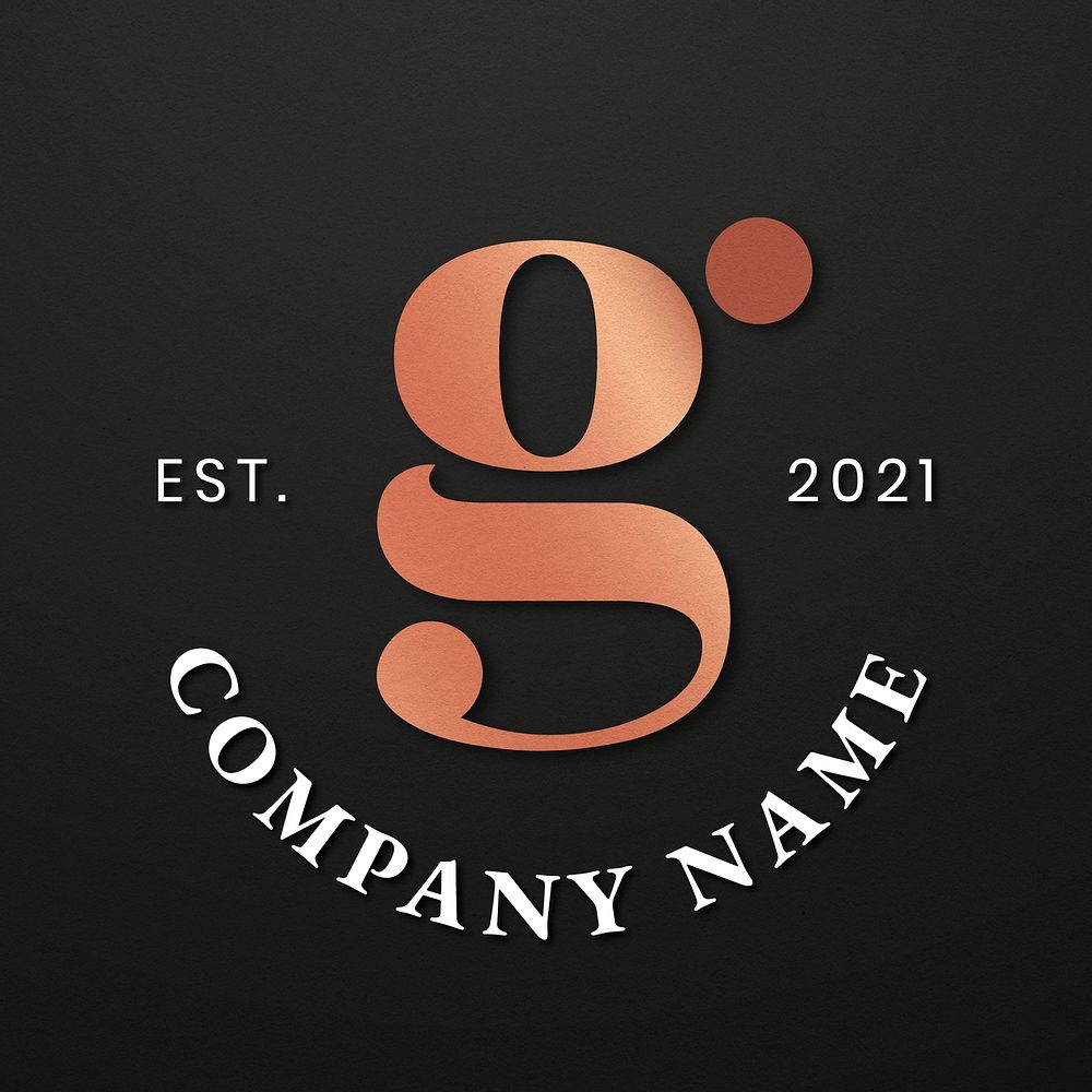 Elegant business logo vector with g letter design