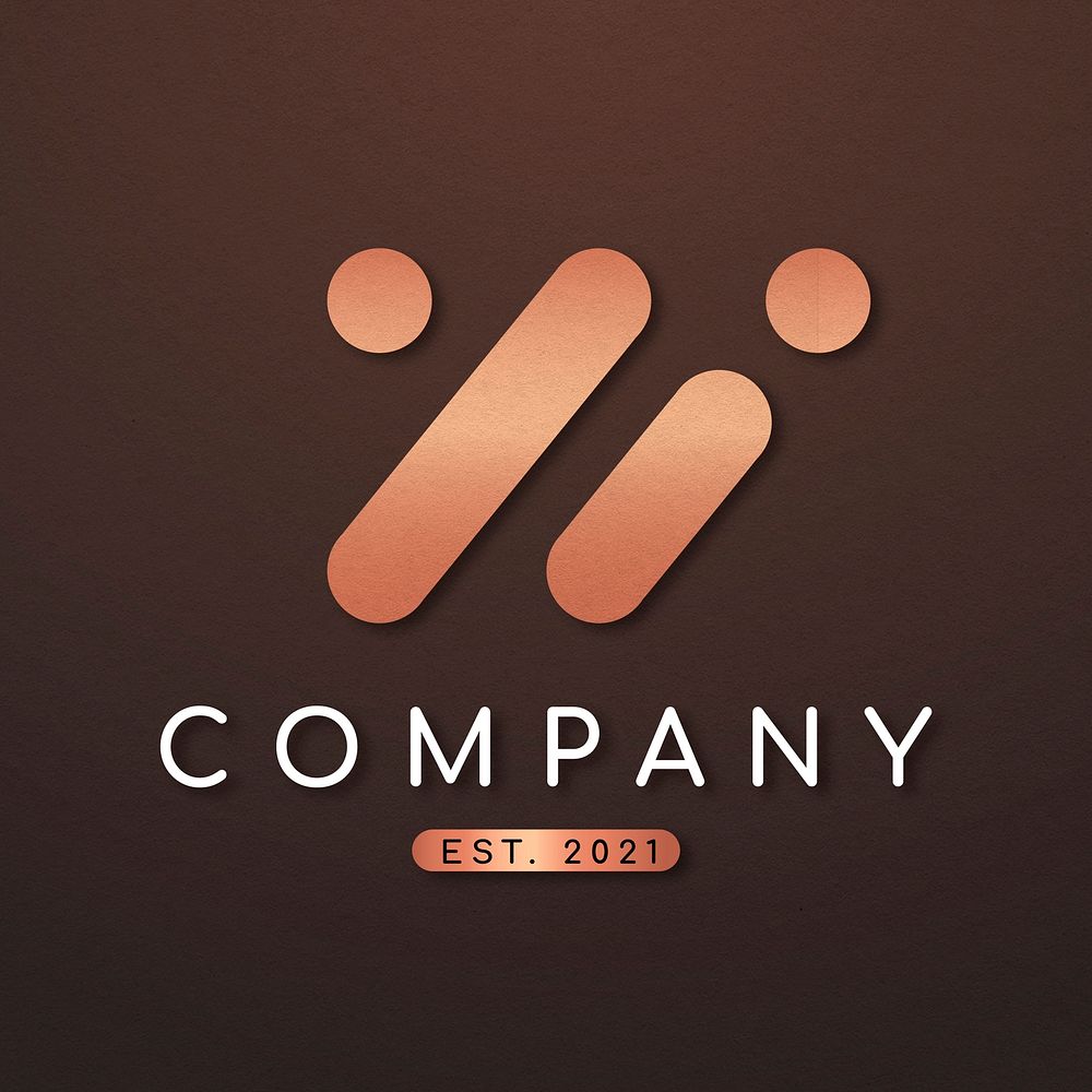 Elegant business logo vector with W letter design