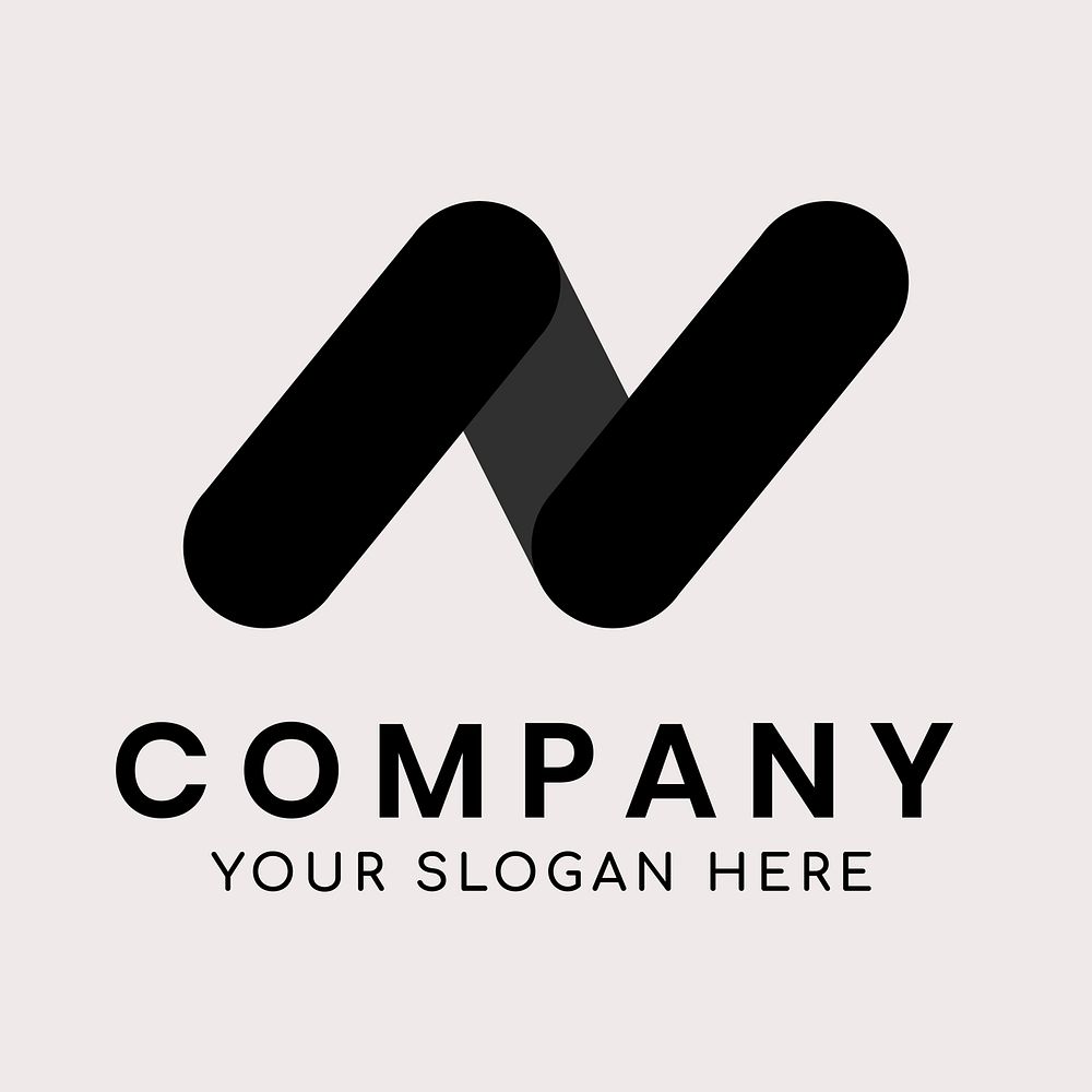 Modern business logo vector with N letter design