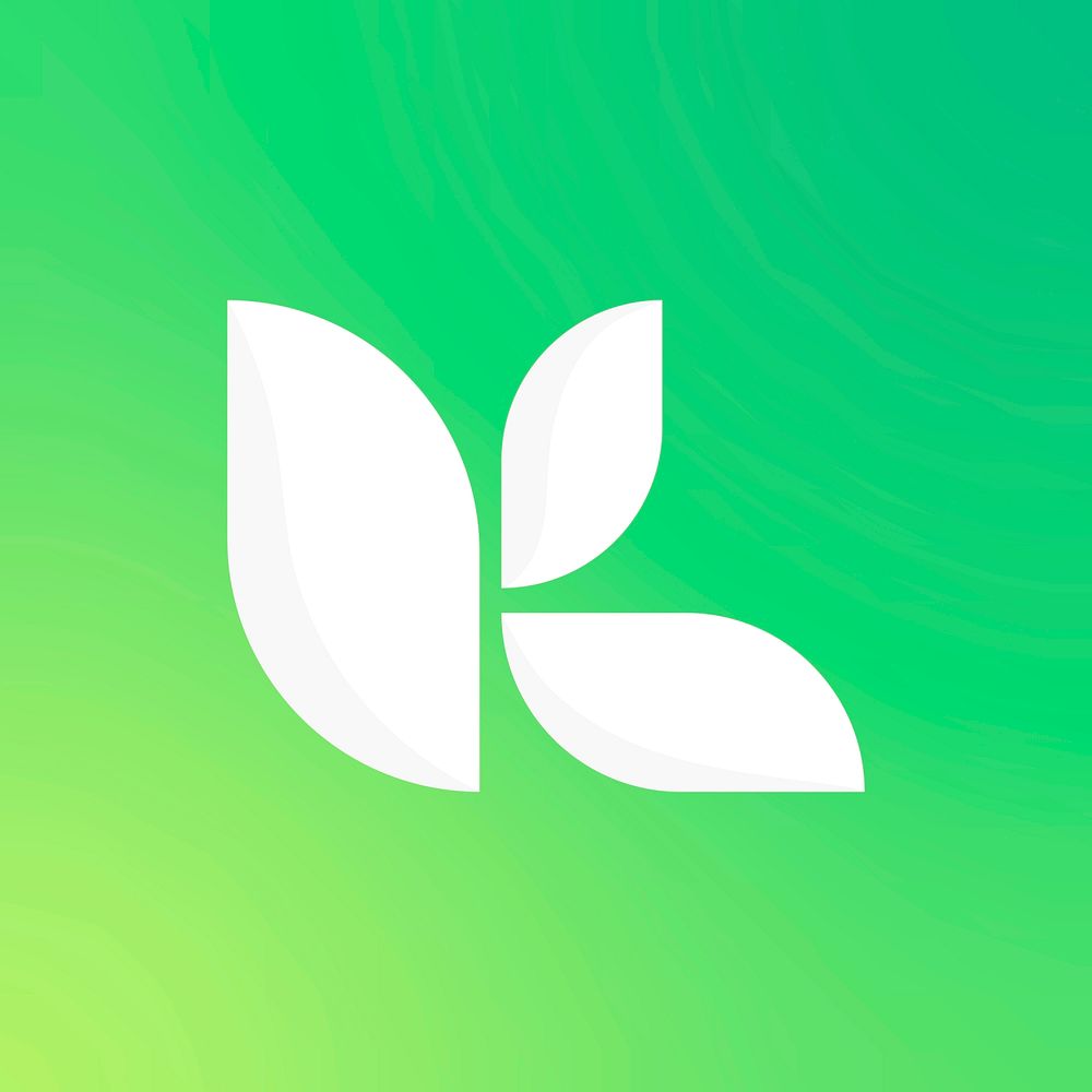 Green business logo vector leaf icon design