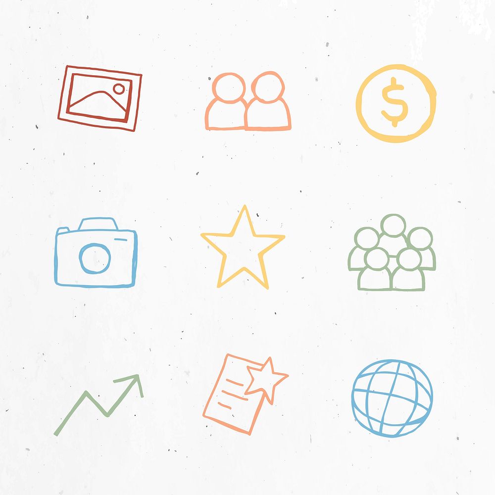 Useful business icon vector set for marketing
