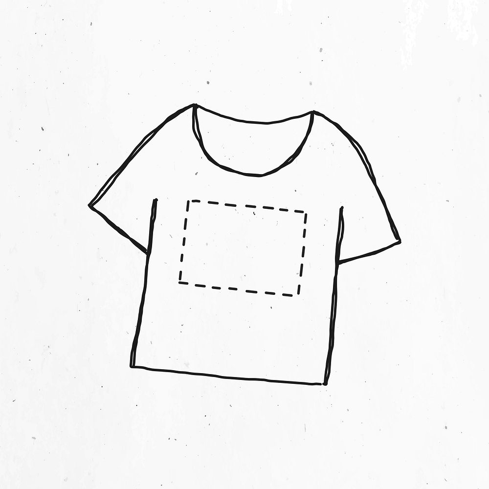 T-shirt with simple design vector