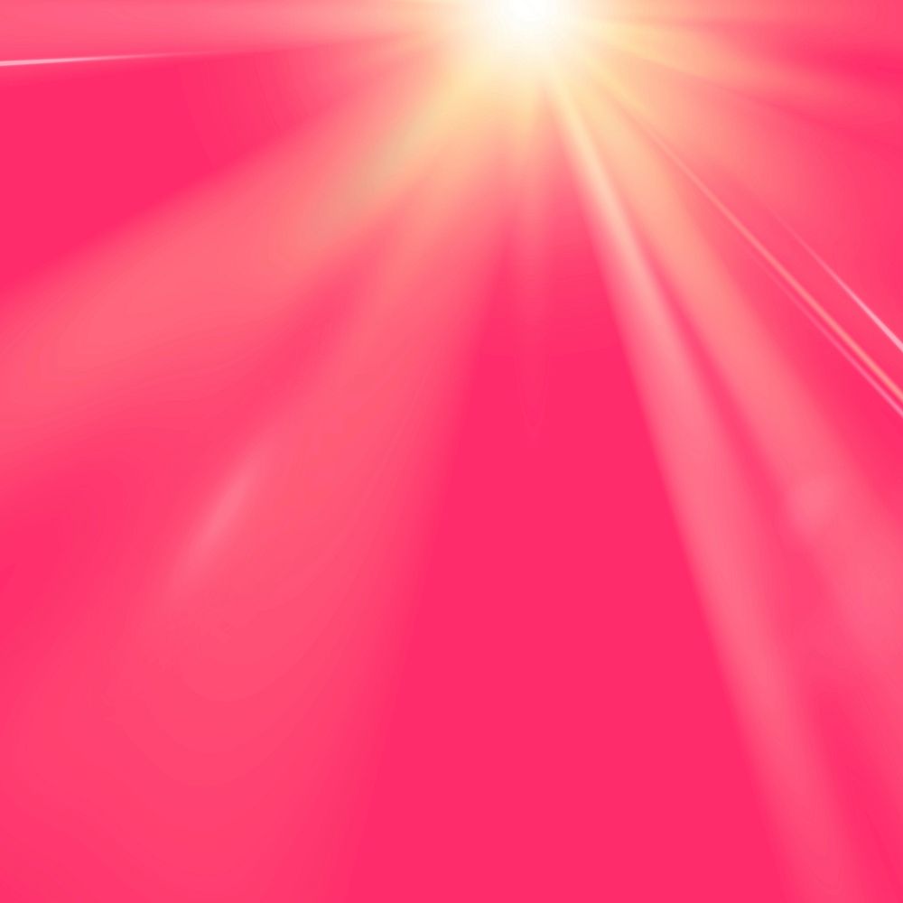 Yellow lighting effect vector lens flare on vivid pink background