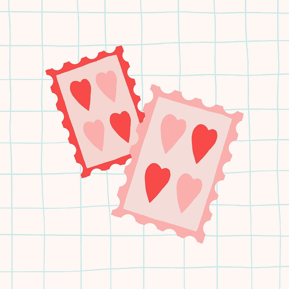 Valentine's day postage psd for your loved one