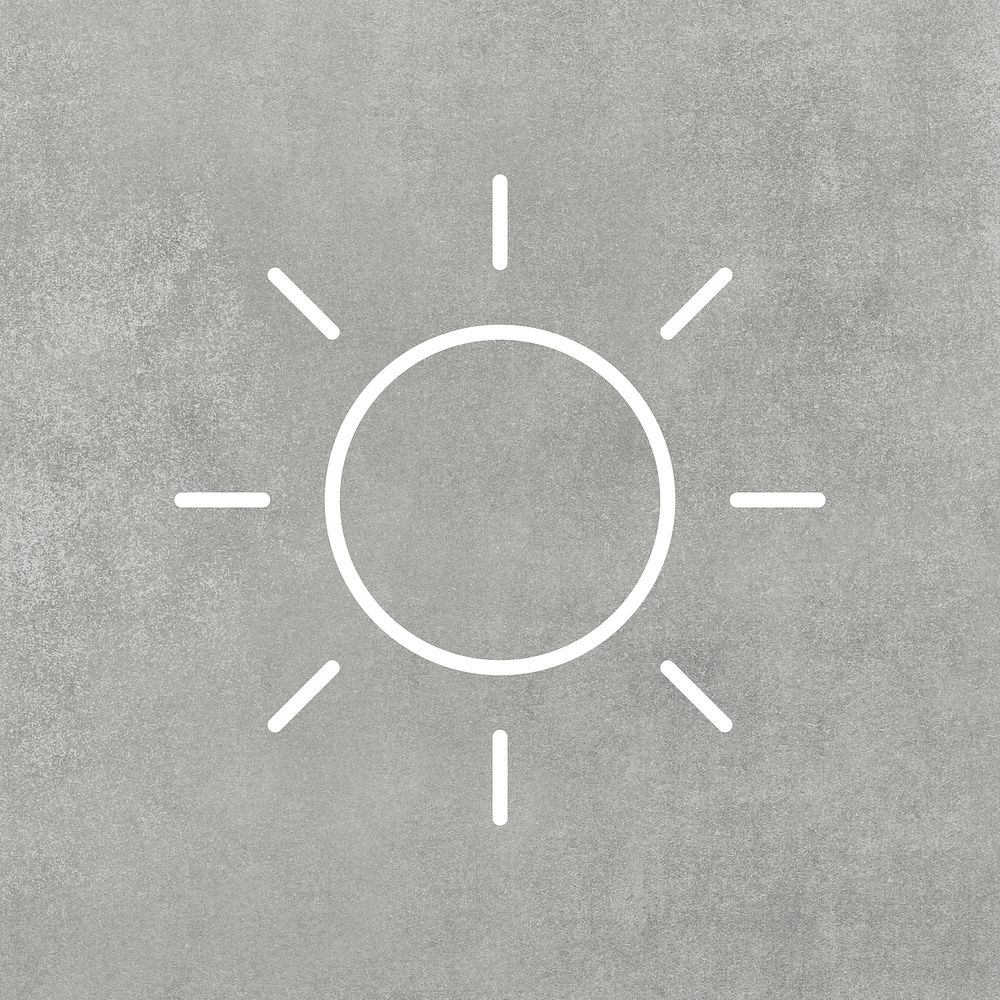 Sunny icon weather forecast vector user interface