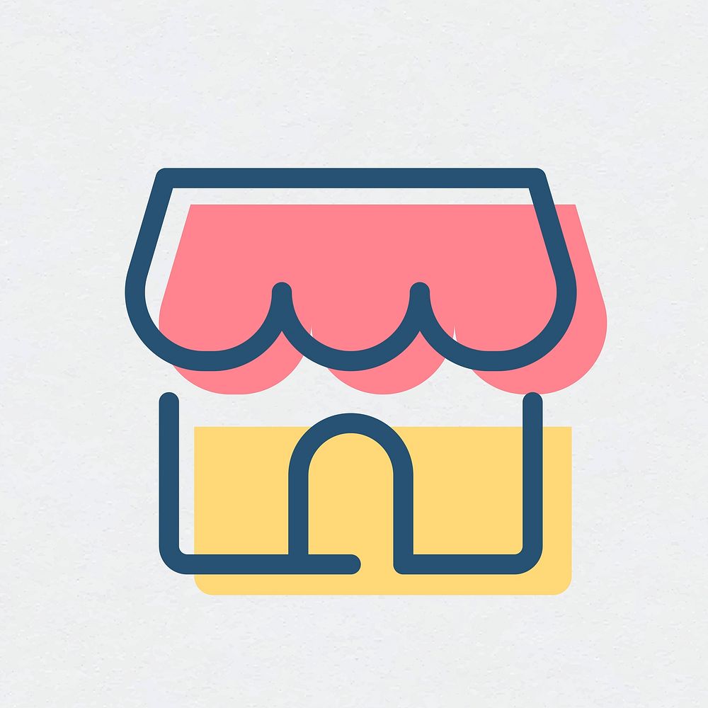 Shop icon online vector store symbol