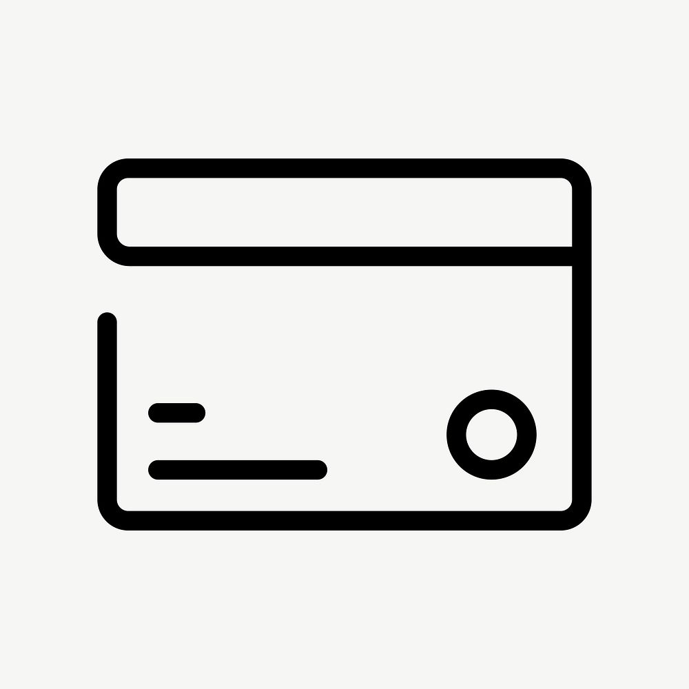 Credit card finance icon vector