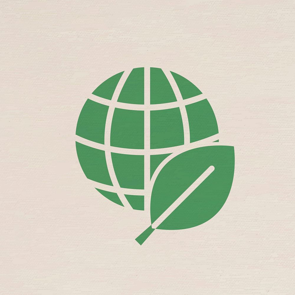 Sustainable planet business icon vector in flat design