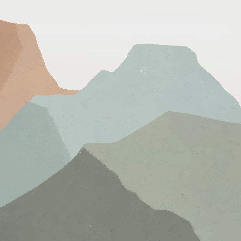 Background vector of green mountains landscape illustration