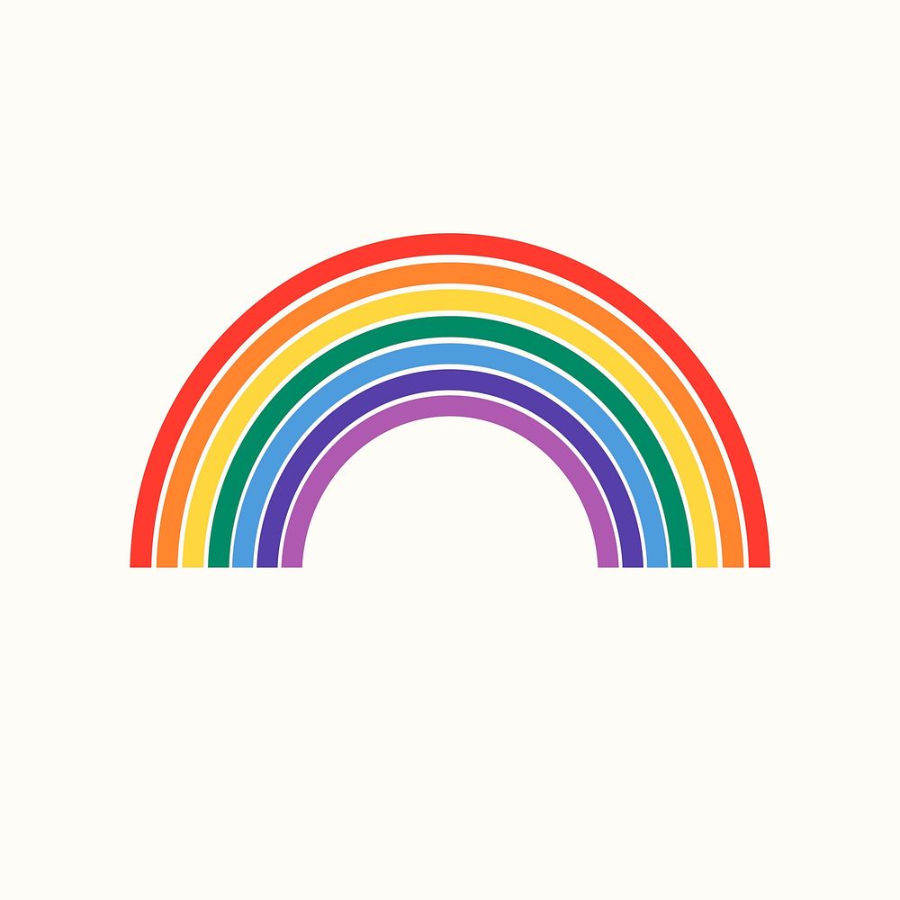 Rainbow vector for LGBTQ pride month concept