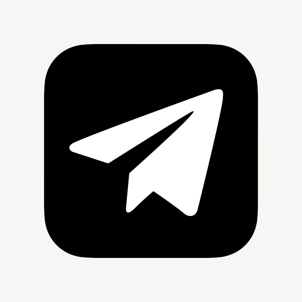 Telegram flat graphic icon vector for social media. 7 JUNE 2021 - BANGKOK, THAILAND
