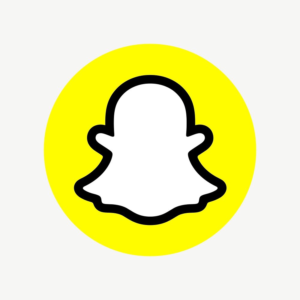Snapchat vector social media icon. 7 JUNE 2021 - BANGKOK, THAILAND