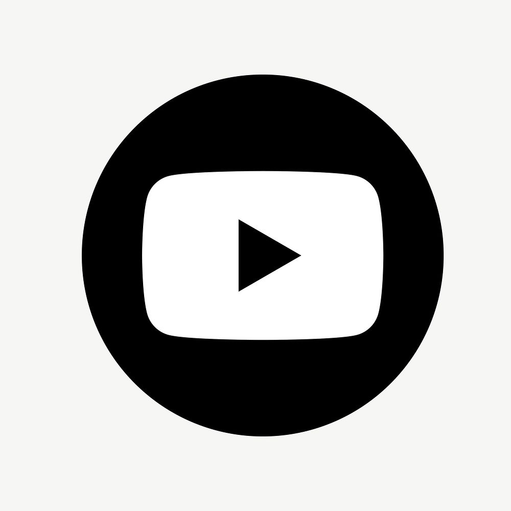 YouTube flat graphic vector icon for social media. 7 JUNE 2021 - BANGKOK, THAILAND