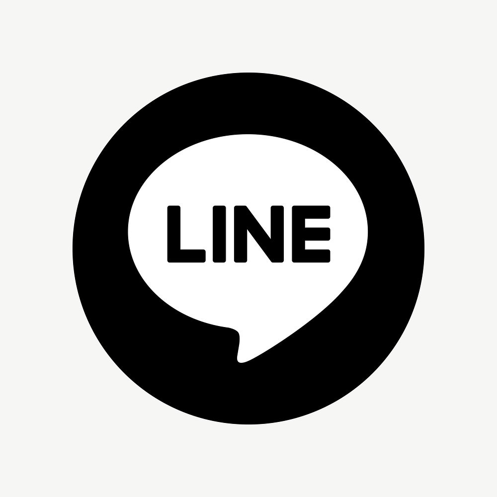 LINE flat graphic vector icon for social media. 7 JUNE 2021 - BANGKOK, THAILAND