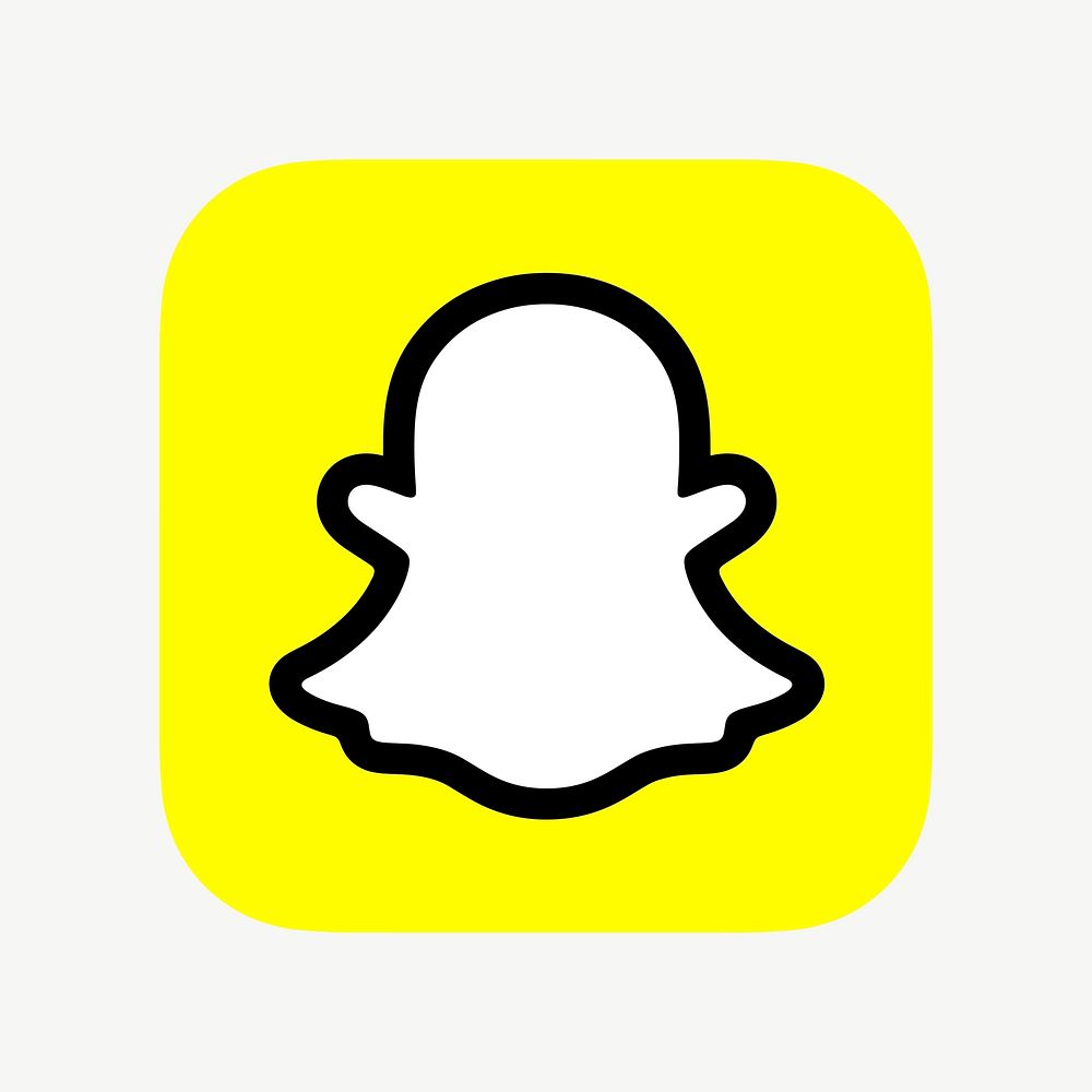 Snapchat vector social media icon. 7 JUNE 2021 - BANGKOK, THAILAND