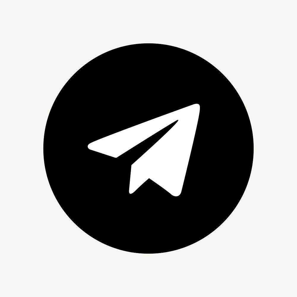 Telegram flat graphic icon vector for social media. 7 JUNE 2021 - BANGKOK, THAILAND