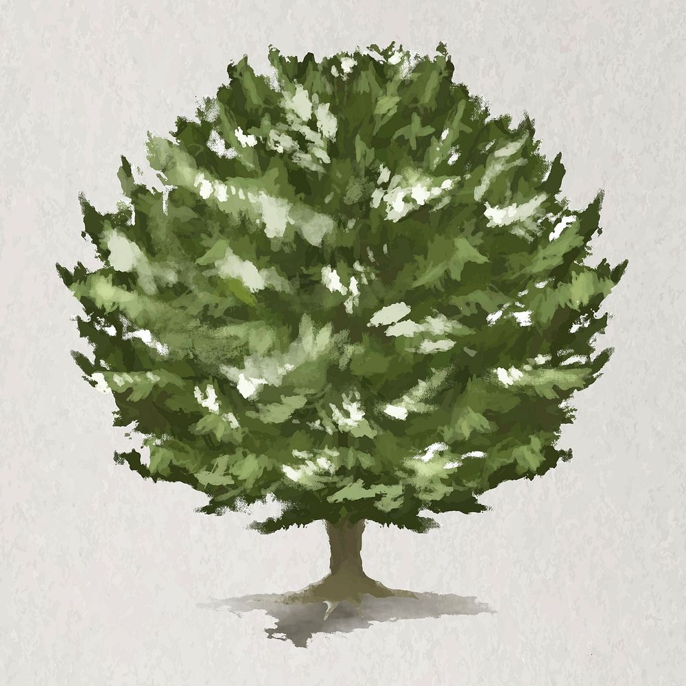 Tree element vector Yew tree