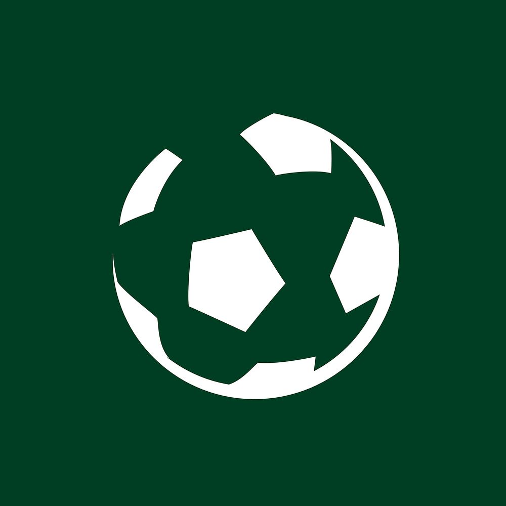 Football logo design vector, flat graphic
