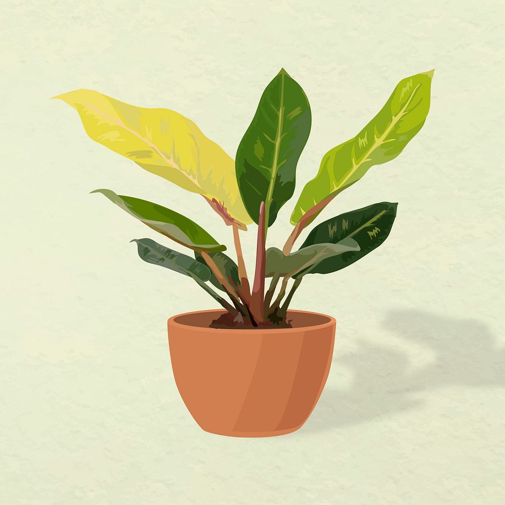 Plant vector art, Camille in a flower pot