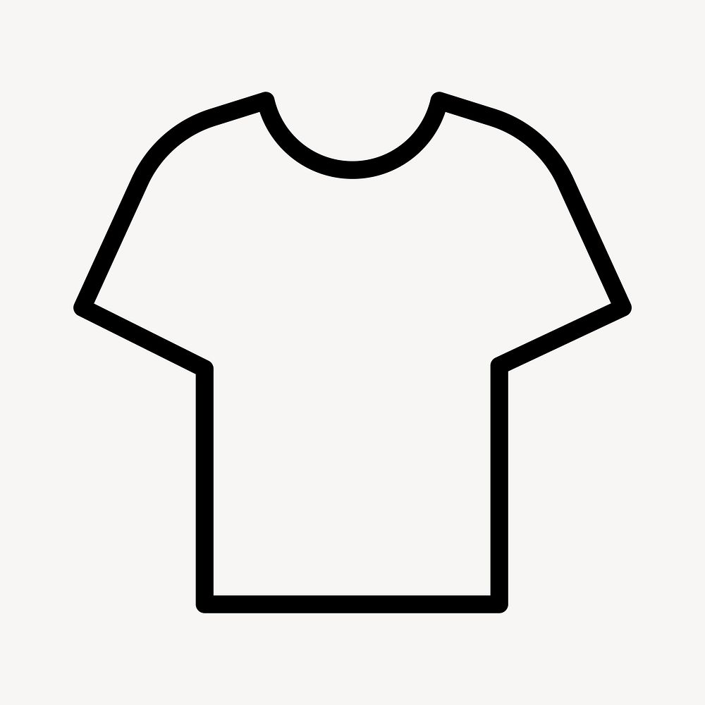 T-shirt social media icon  in simple style