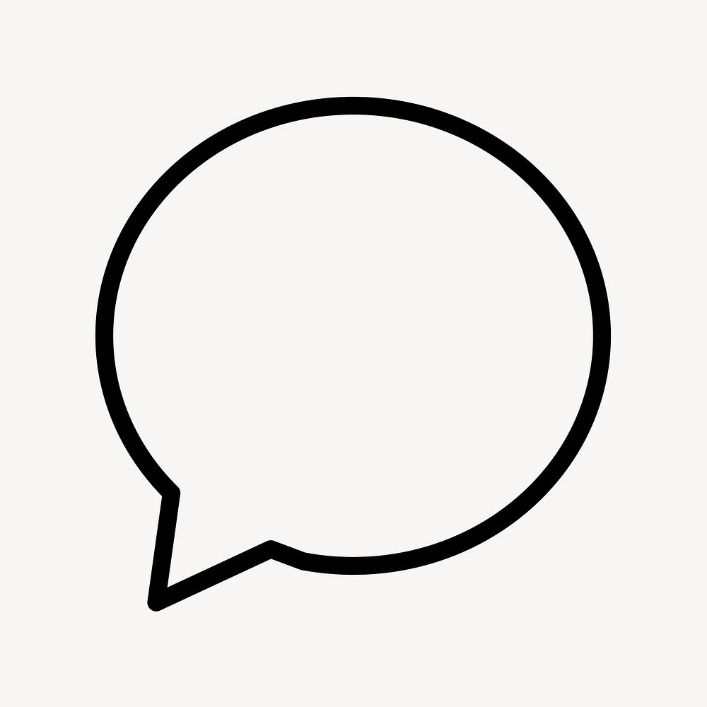 Speech bubble chat icon vector for instant messaging app