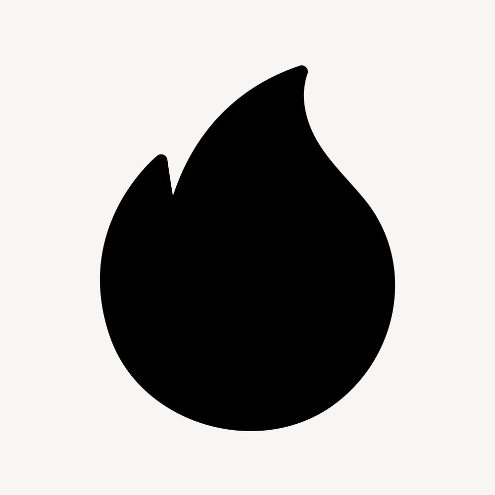 Fire web solid icon vector for popular downloads