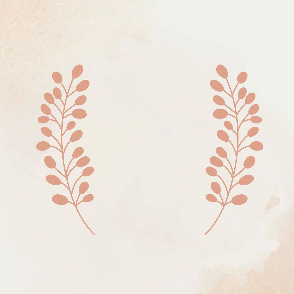 Wreath vector rose gold botanical watercolor vintage style