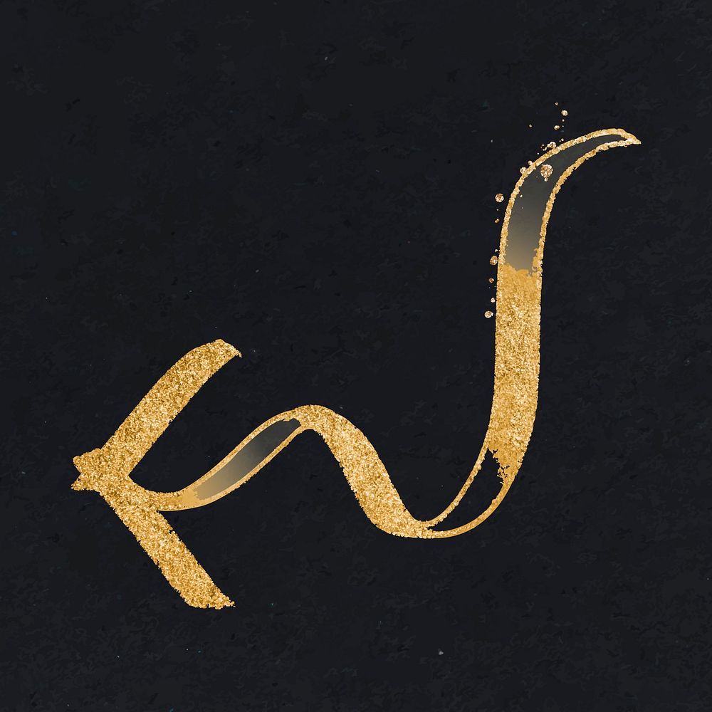 Doodle highlight left arrow vector in gold tone