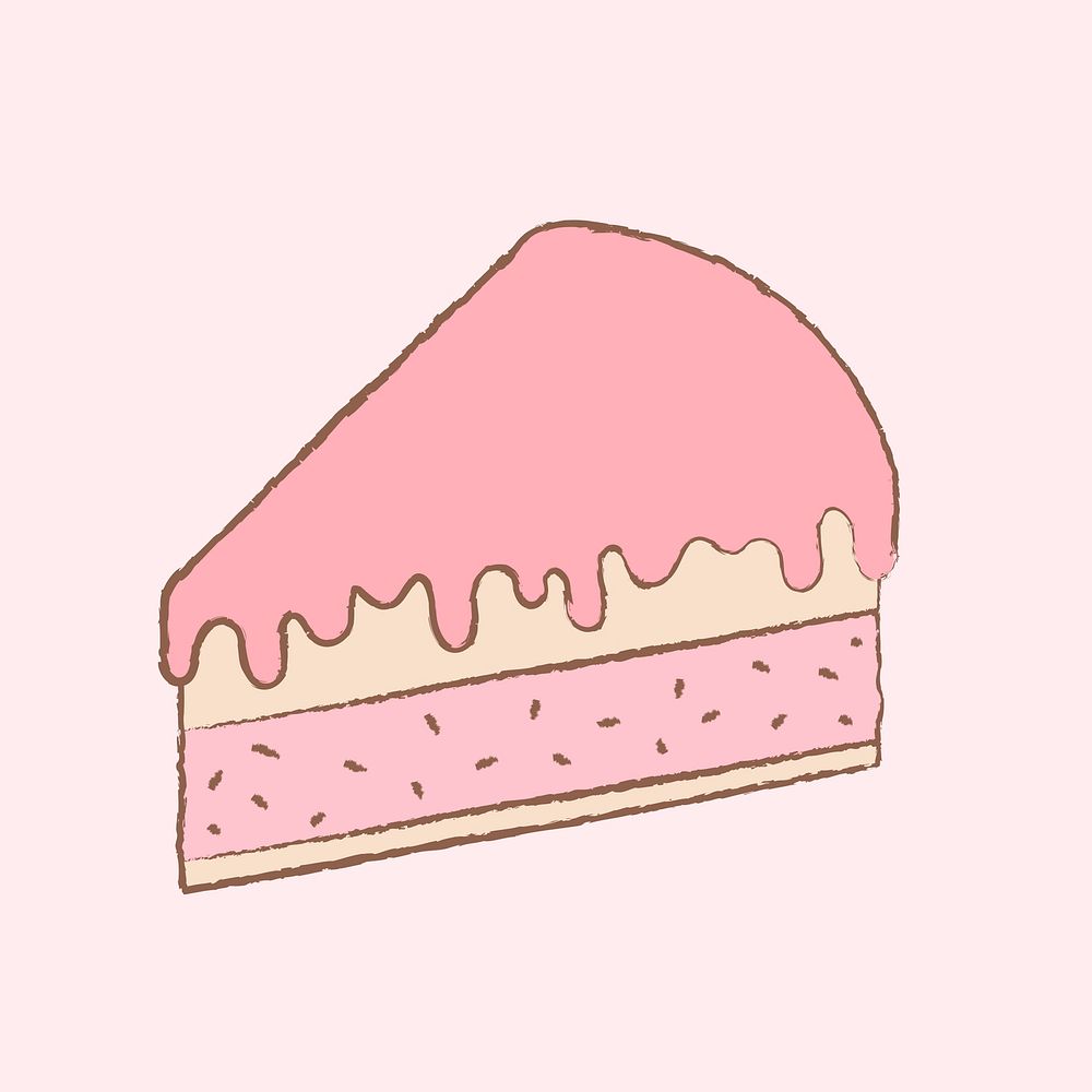 Cheesecake cute design element vector bakery illustration