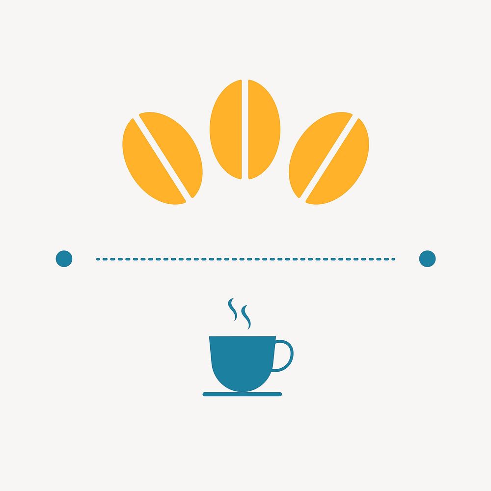 Coffee logo, food icon flat design vector illustration, coffee cup