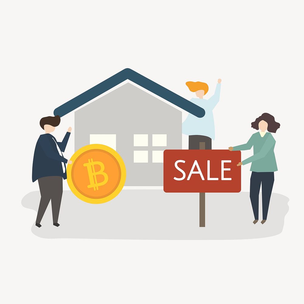 Property market illustration, real estate