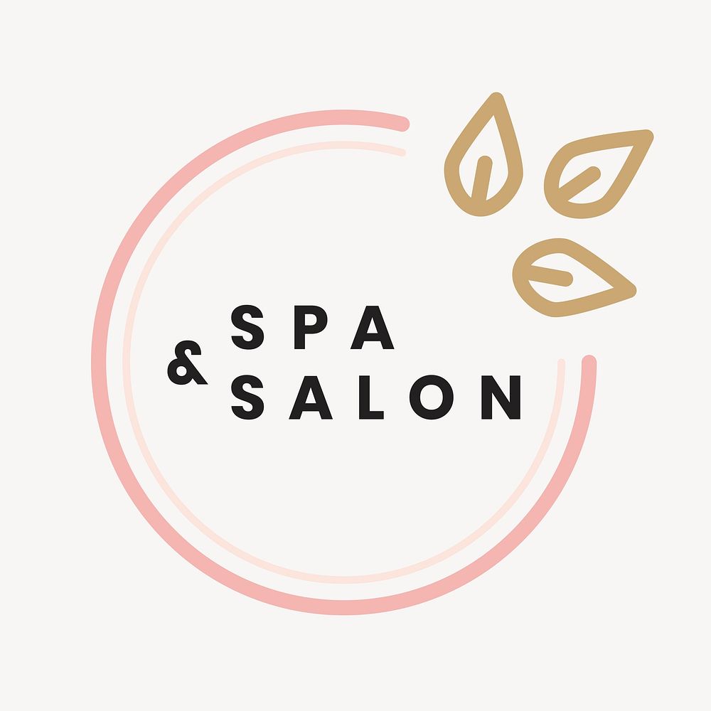 Beauty spa logo template, modern creative design vector