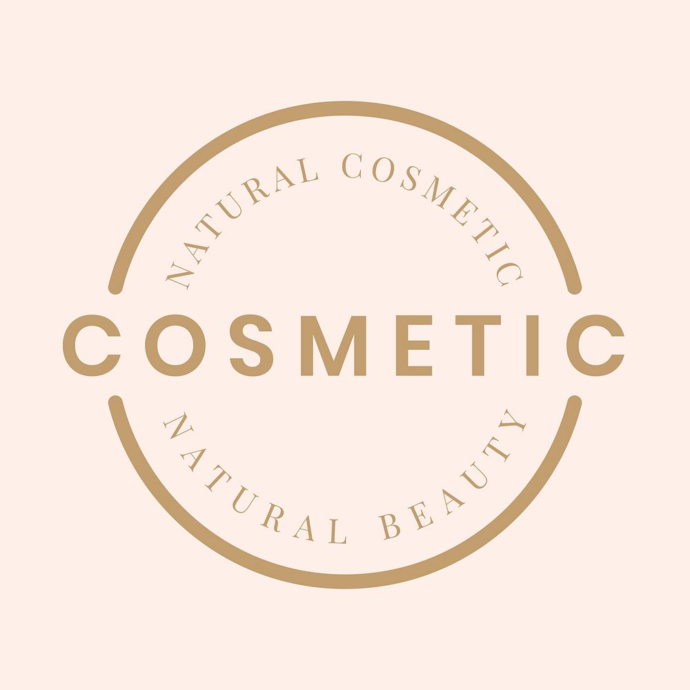 Beauty cosmetic store logo, modern creative design vector