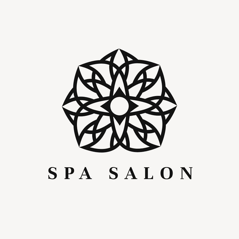 Beauty spa logo template, modern creative design vector
