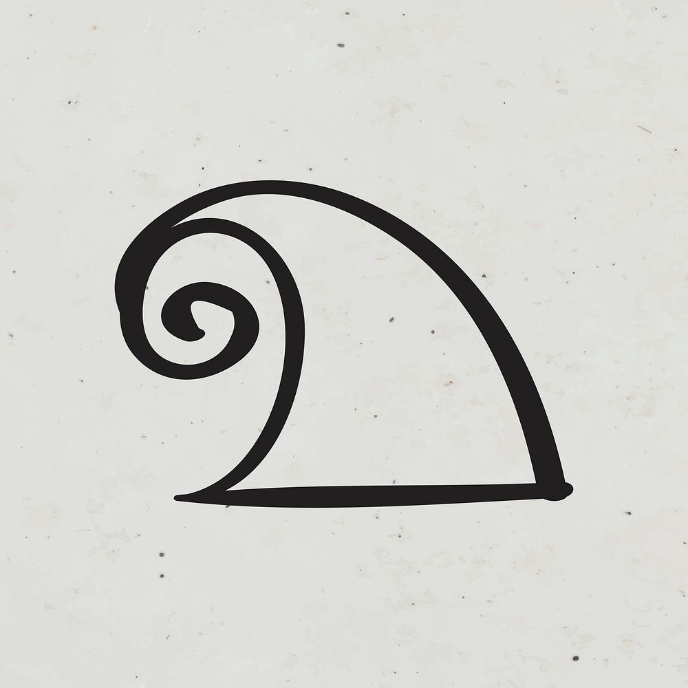 Doodle bohemian wave symbol vector illustration
