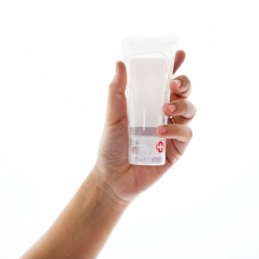 Hand sanitizer gel tube