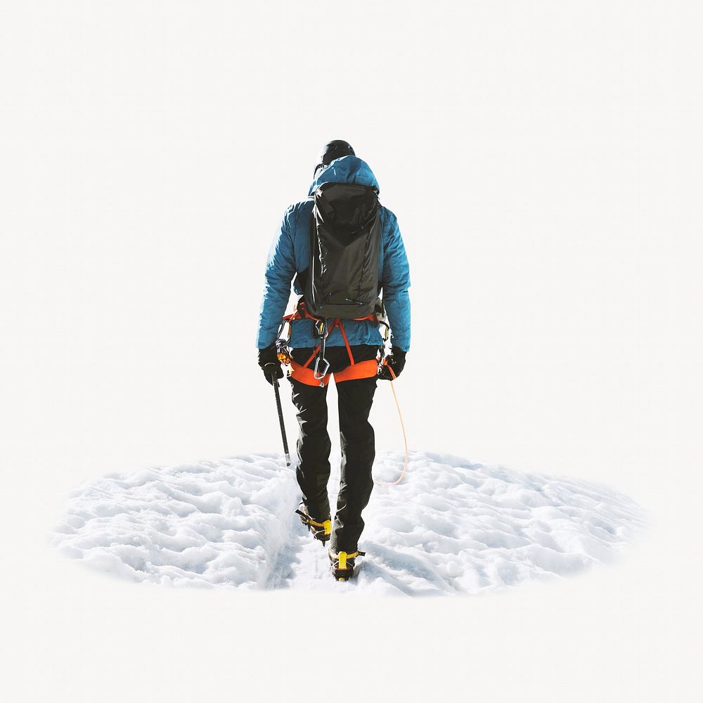 Man backpack for hiking image element