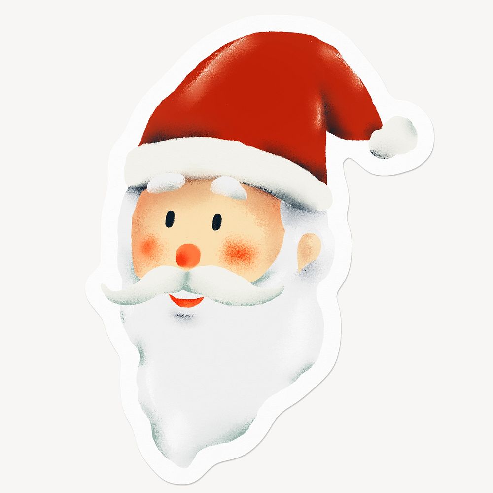 Santa Claus, cute winter holidays illustration