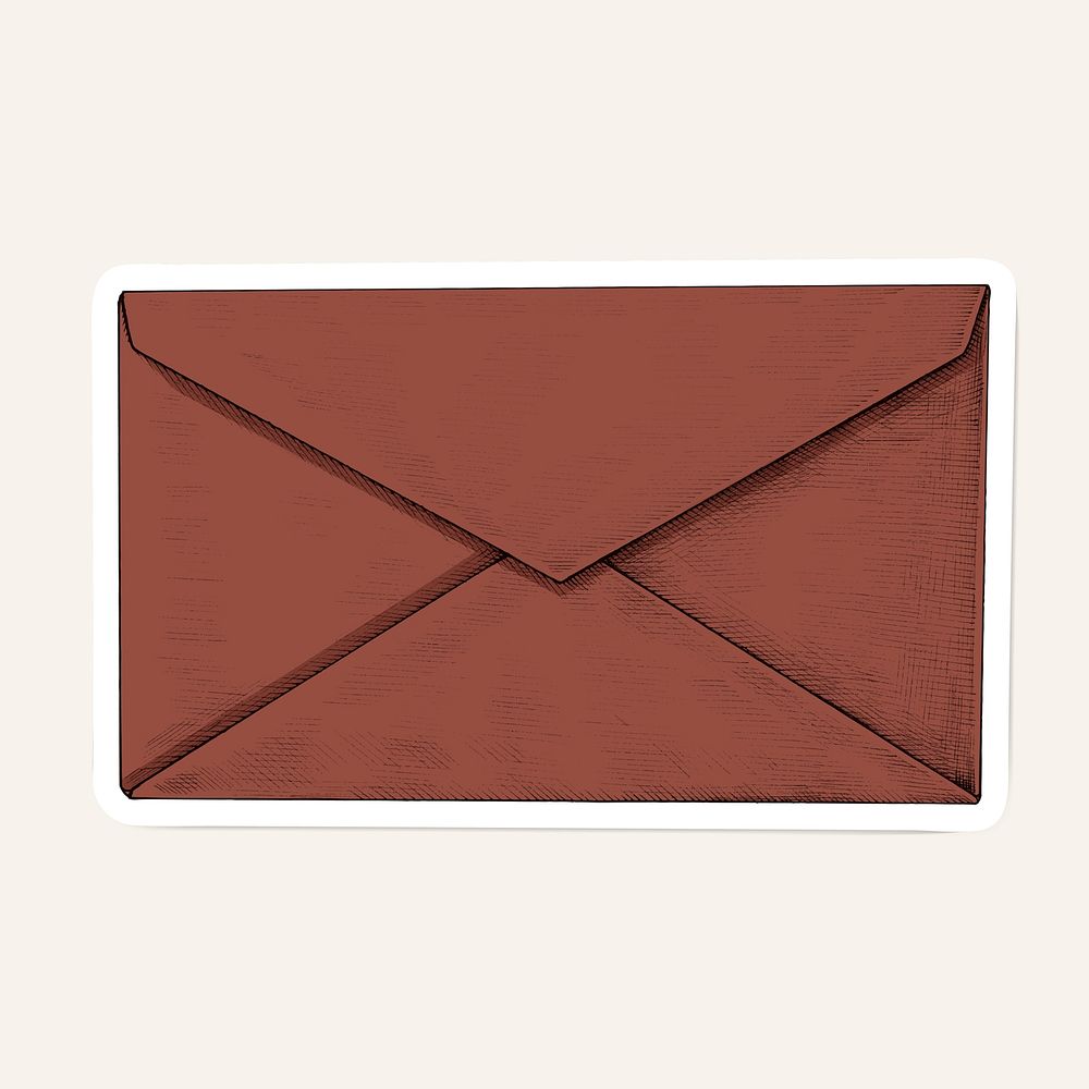 Vector red envelope cartoon sticker