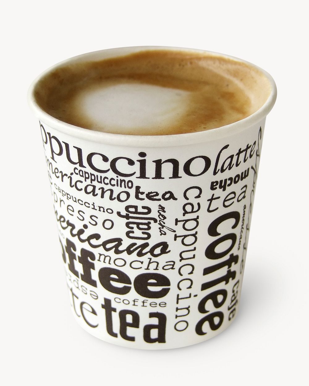 Coffee paper cup design, food and beverage