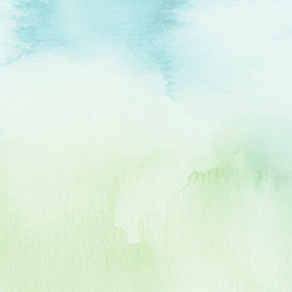 Blue green watercolor background illustration, simple eco design