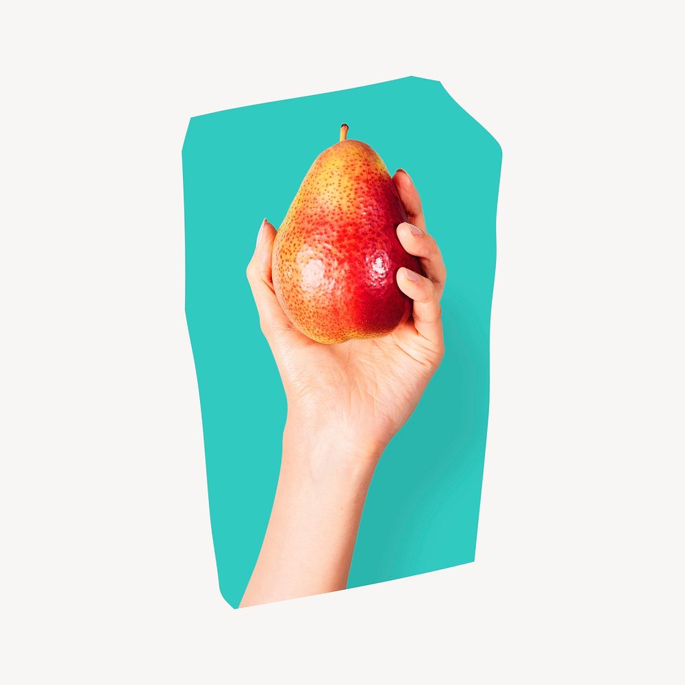Fresh healthy pear, aesthetic design