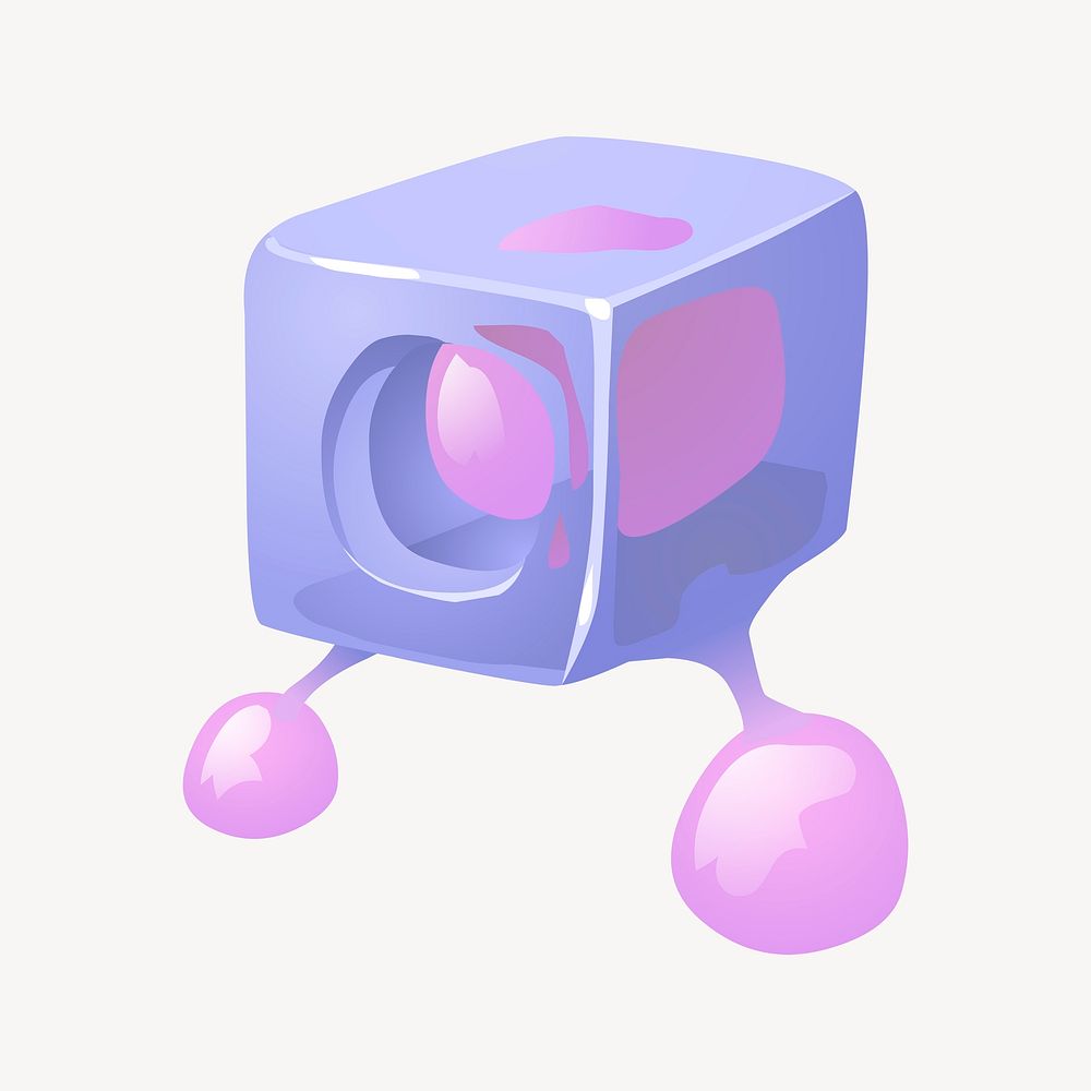 Character clipart, Glitch game illustration psd. 
