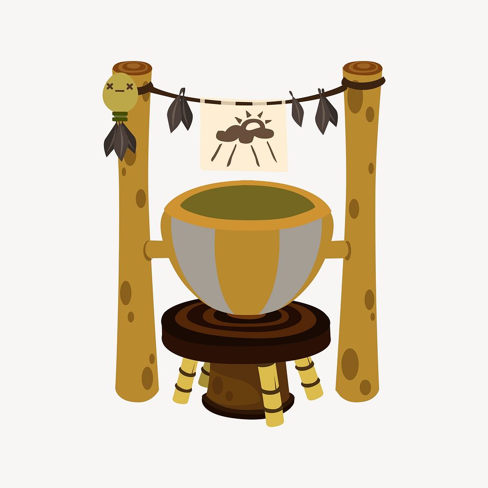 Shrine clipart, Glitch game illustration psd. 
