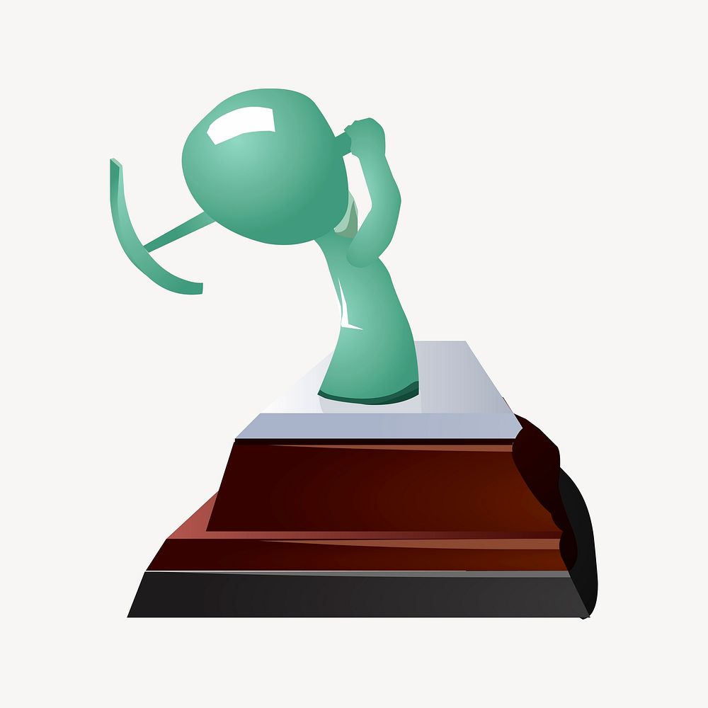 Street creator rock trophy, Glitch game illustration. Free public domain CC0 image.