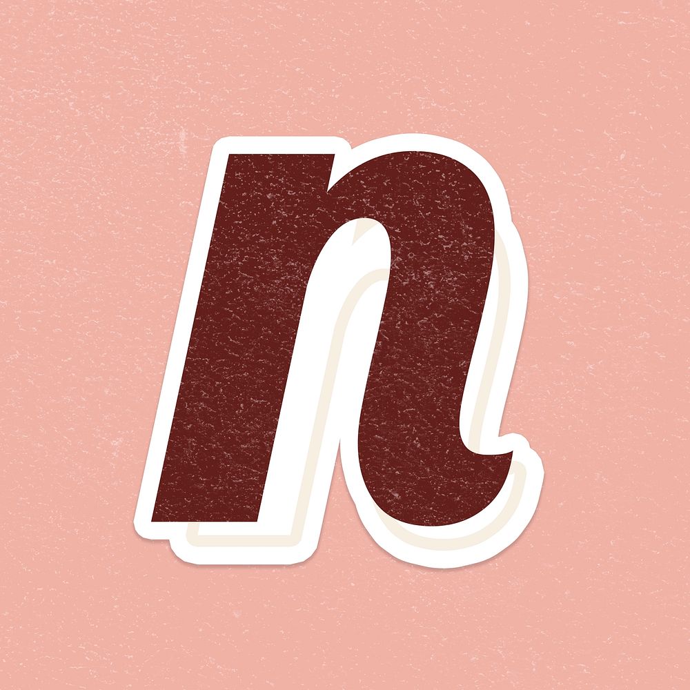Letter N font printable a to z stylish lettering alphabet