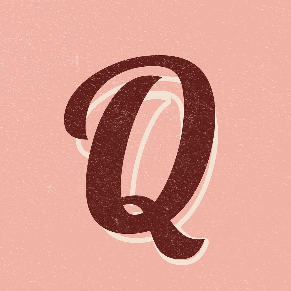 Letter Q font printable a to z stylish lettering alphabet