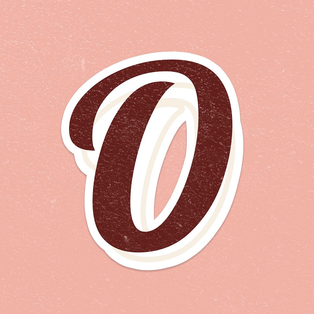 Letter O font printable a to z lettering alphabet psd