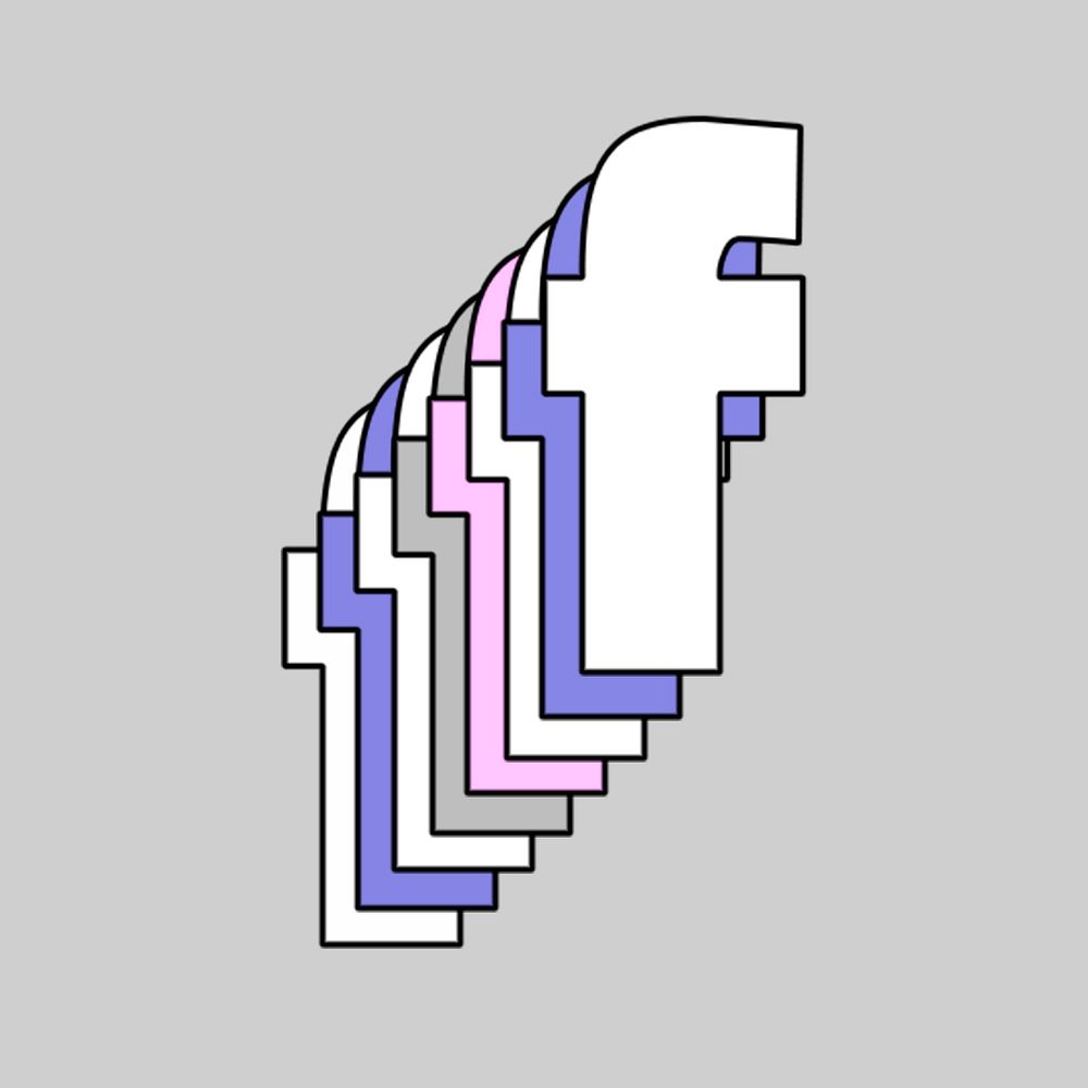 3d letter f psd pastel stylized typography